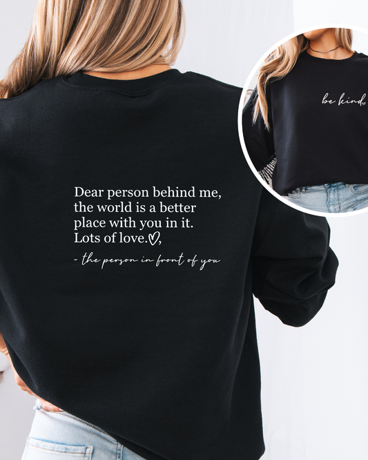 Be Kind Black Crewneck
