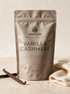 Kokoualush Vanilla Cashmere Bath Soak pouch with vanilla pods and cashmere cloth