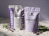 Kokoualush Lavender Duo: lavender body butter pouch and lavender relaxing bath soak