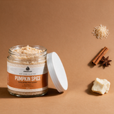 Kokoualush Pumpkin Spice Body Scrub key ingredients cane sugar, cinnamon and shea butter