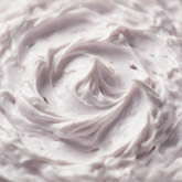 Macro texture of whipped lavender body butter peaks
