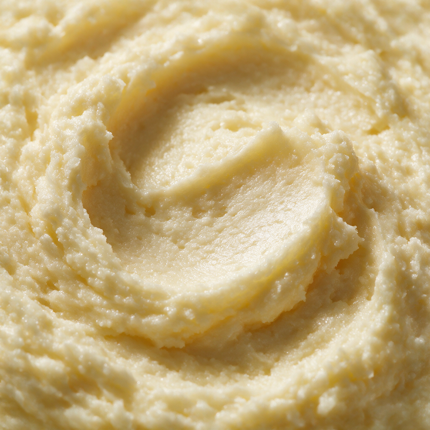 Macro of raw unrefined ivory shea butter texture