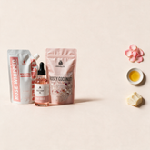 Rose Trio key ingredients rose petals, rosehip oil and shea butter