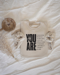 You Are Enough Sand Crewneck